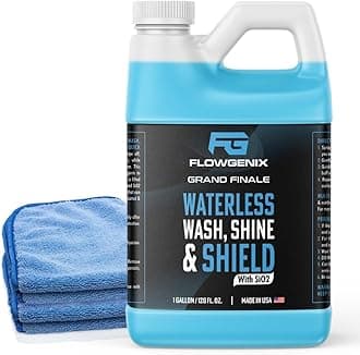 Waterless Car Wash Spray - Grand Finale - Motorcycle Cleaner & Car Wax Spray Polish (1 Gal or 128 oz) - Ceramic Coating - Quick Detailer Spray to Make Your Vehicle Shine