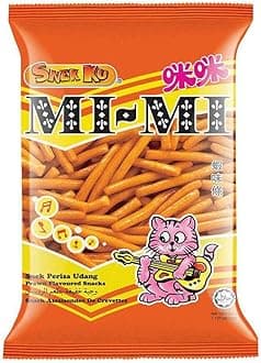 Snek Ku Mi-Mi Prawn Flavoured Snack 80g