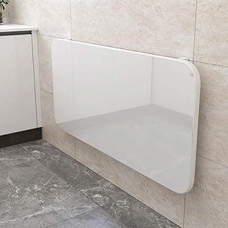 Folding Wall-Mounted Drop-Leaf Table, Cold Rolled Steel Shelf Bracket, Heavy Duty Kitchen & Dining Table, Computer Desk, Trestle Design