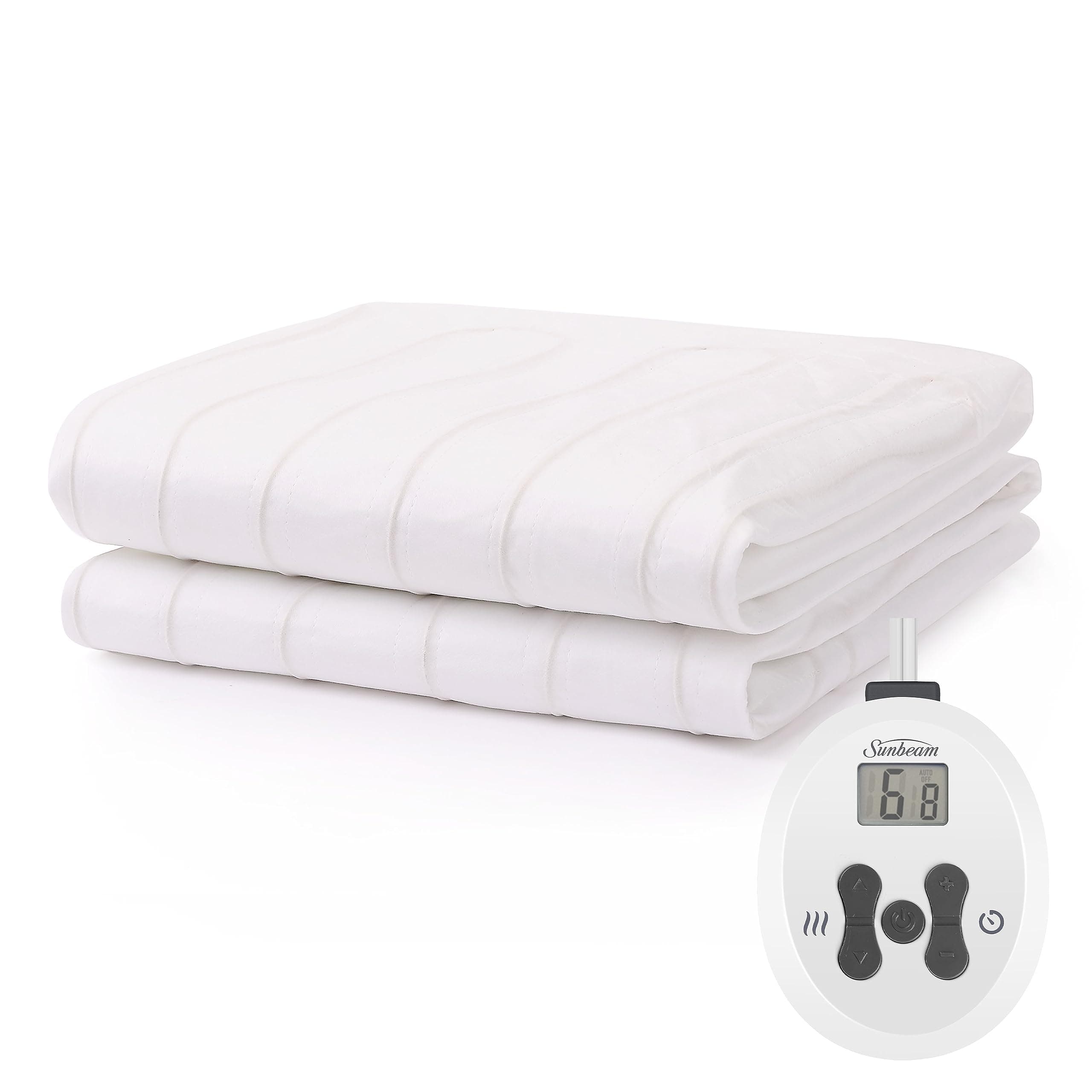 Sunbeam Restful Heated Mattress Pad - Twin, White