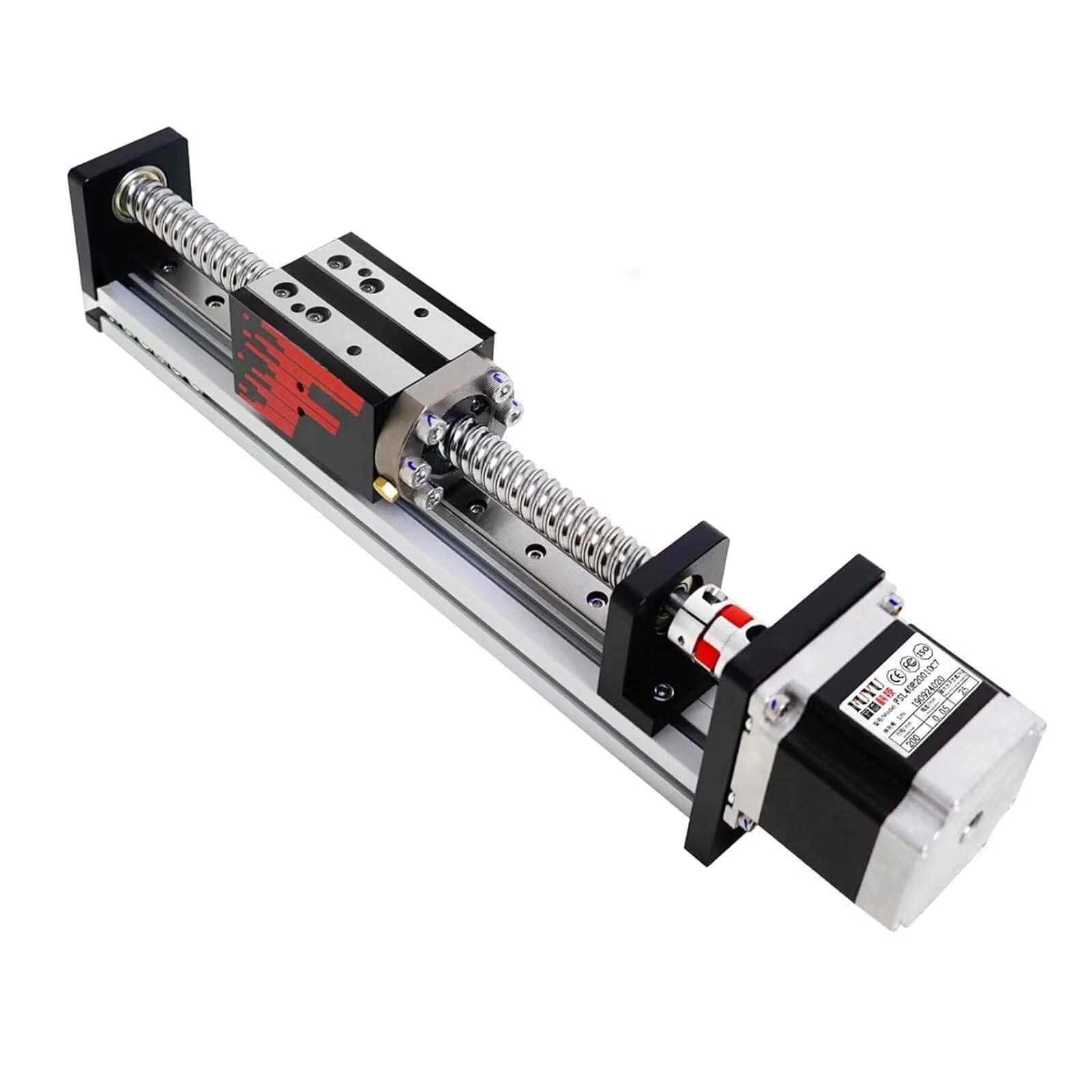 FSL40 Version 2.0 Linear Guide Table Ball Screw Motion CNC Linear Guide Stage Actuator Motorized Nema 23 Stepper Motor[150mm Stroke Work Size]