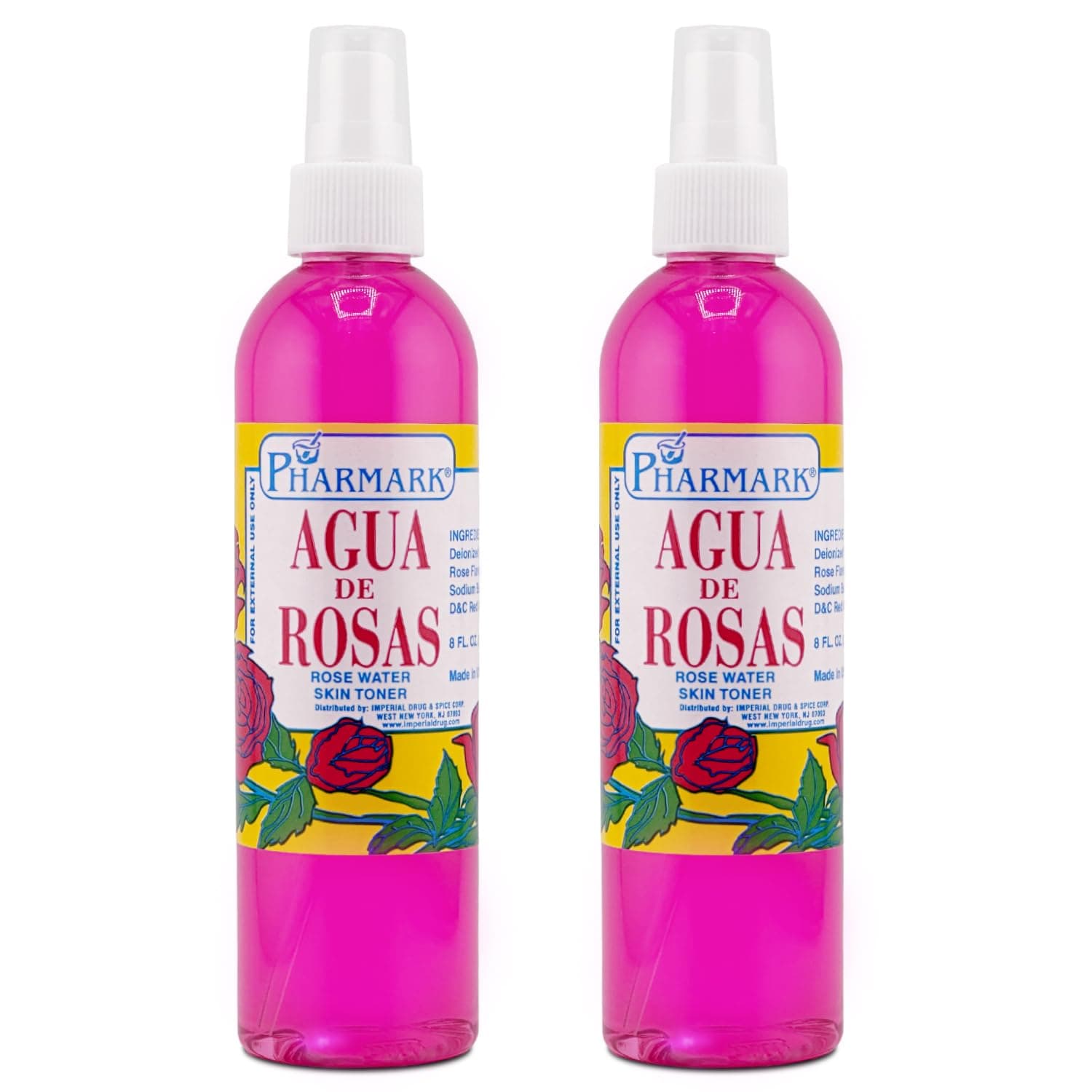 Agua De Rosas 4 Oz. Rose Water 2-PACK