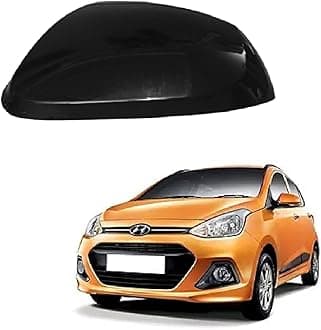 Plastic Left Passenger Side Mirror Cover compatible with Hyundai Grand-i10 2014-2022 Model