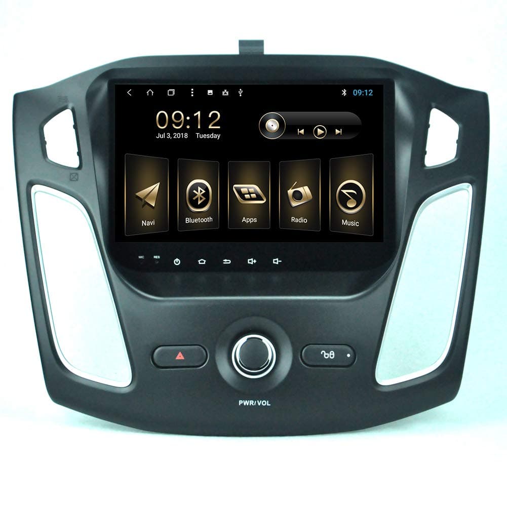 TOPNAVI Auto Radio for Ford Focus 2012 2013 2014 2015 Android 8.1 Car Stereo Navigation with 2GB RAM 32GB ROM WIFI 3G RDS Mirror Link FM AM Bluetooth