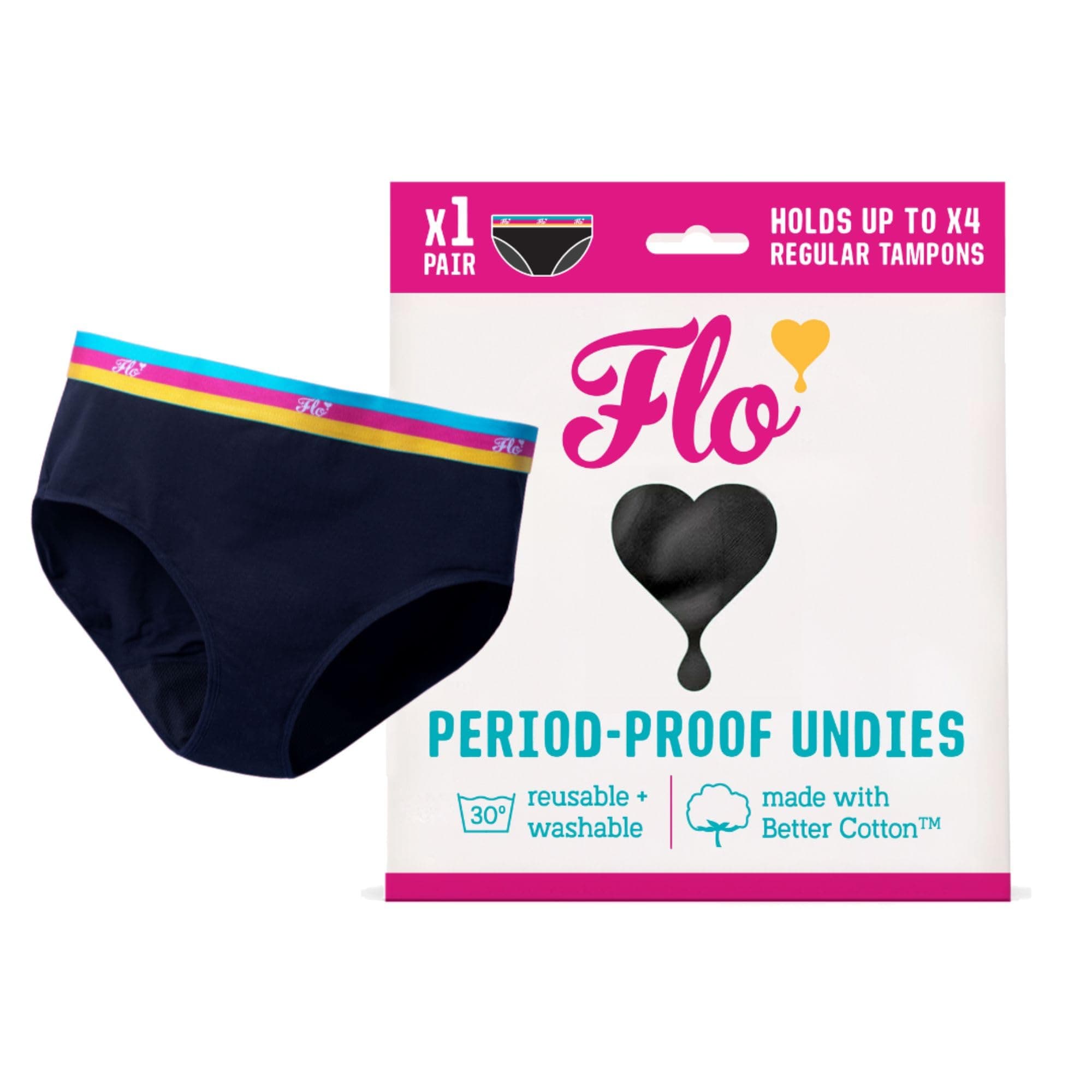Period Pants – Leakproof & Machine Washable Period Pants for Women & Teens – Ideal for Postpartum, Incontinence & Heavy Flow Menstrual Cycles