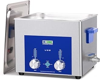 - DK SONIC Industrial Ultrasonic Cleaner 15L,360W Commercial Sonic Cleaner with Encoded Timer,Heater&Basket, Multiple Functions for Carburetors, Motorcycle Engines, Chains