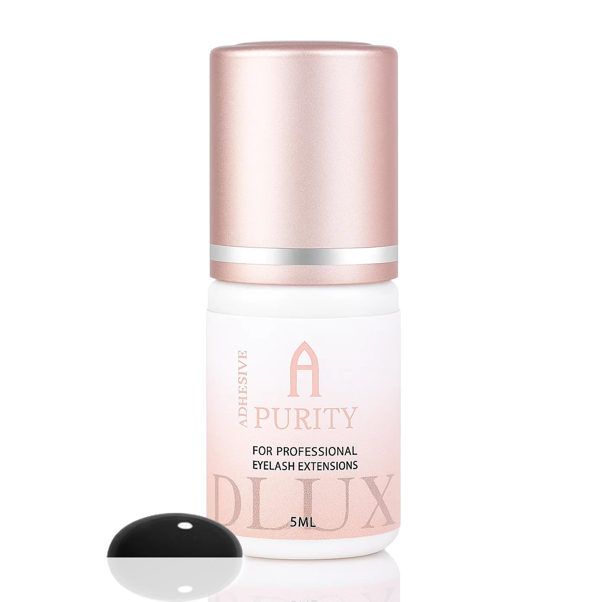 Eyelash Extension Glue for Professionals - 8 Weeks Retention, 0.5 Sec Drying Time, Latex Free Semi Permanent Individual & Volume Lash Extension Glue