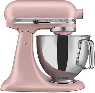 KitchenAid Artisan Series 5 Quart Tilt Head Stand Mixer with Pouring Shield KSM150PS, Dried Rose