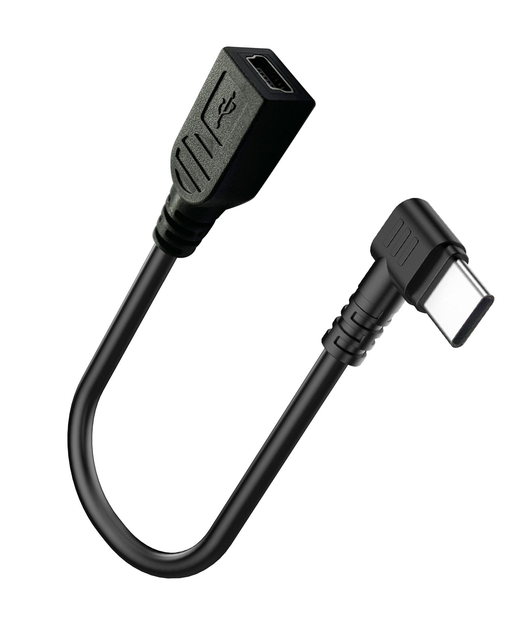 Plozoe Mini USB Female to Type C Male Cable,USB-C Male to Mini U SB Female Adapter Converter for Mini Dash Cam Hardwire Kit and More Mini USB Devices(Only for Charging)