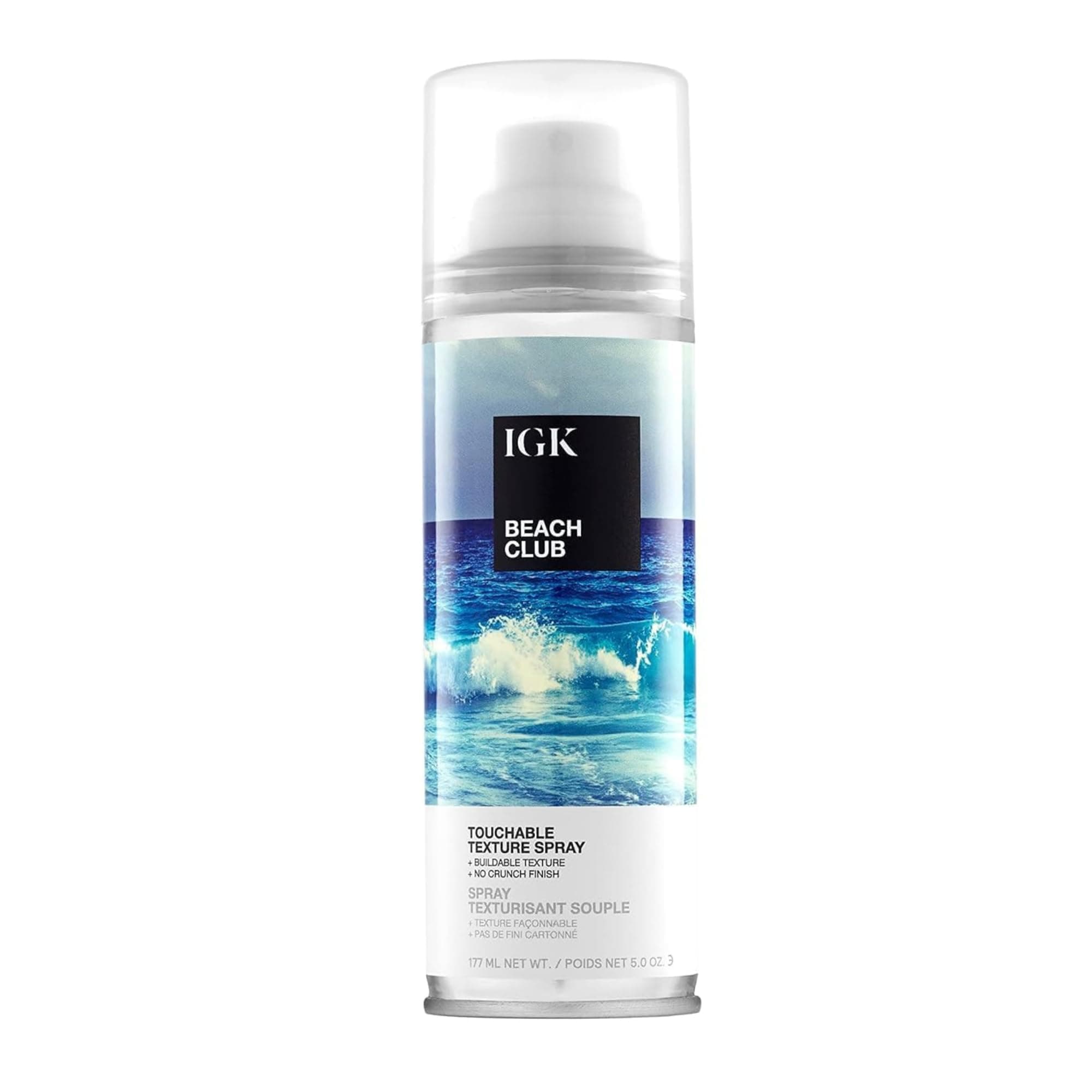 IGK BEACH CLUB Volumizing Texture Spray | Beach Wave Spray for Instant Volume & Tousled Texture | Non-Drying Fullness with Flexible Hold | 5oz