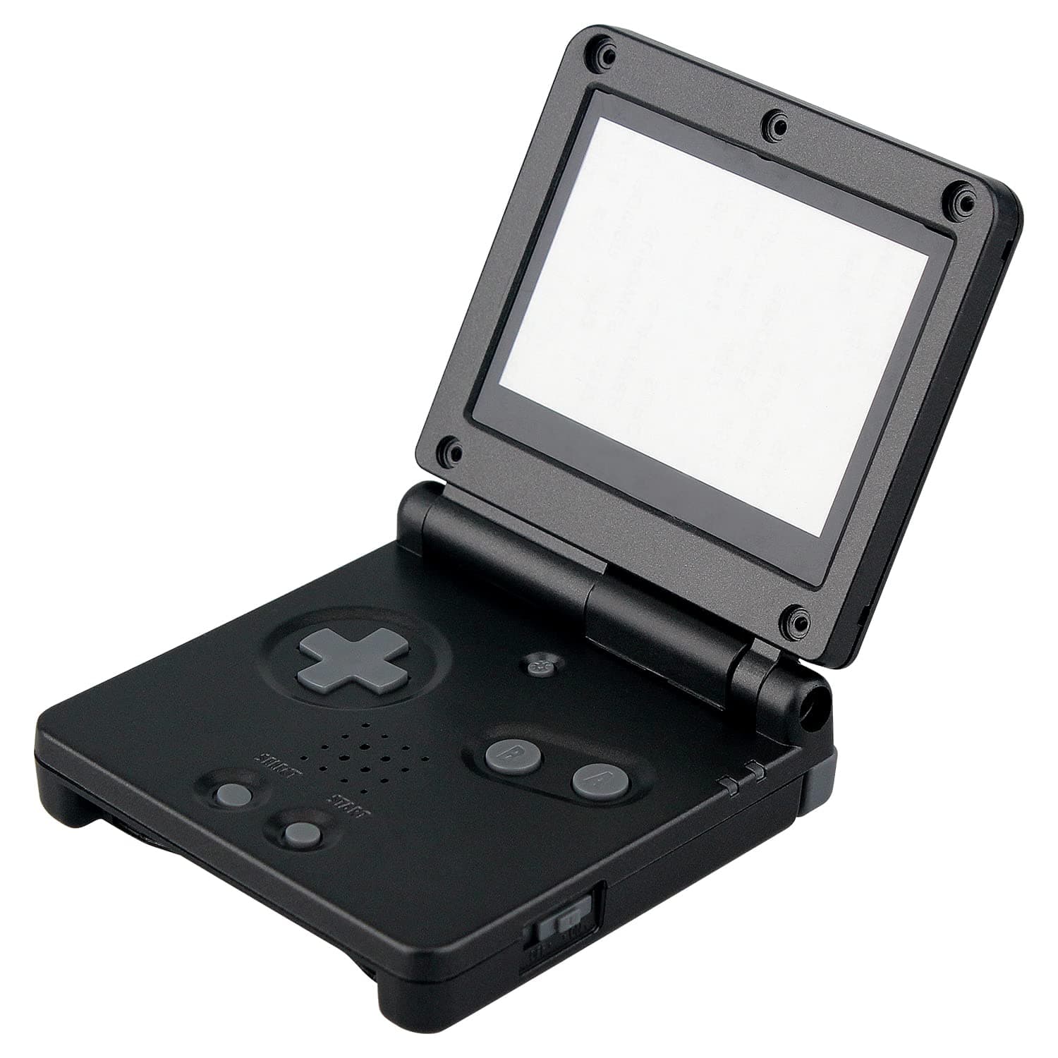 Full Housing Shell Case Cover Replacement for Nintendo GBA SP Gameboy Advance SP - Color Black