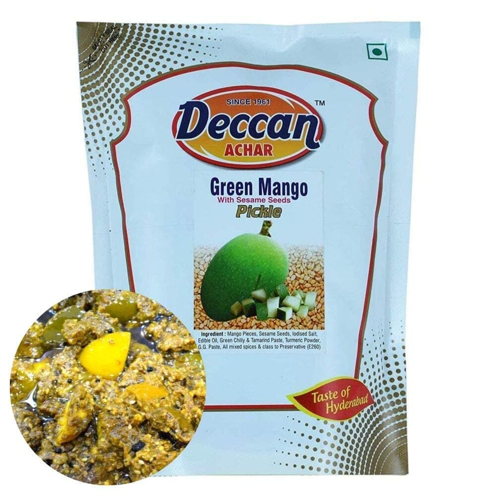Deccan ACHAR Green Mango Pickle With Sesame Seeds - 500g