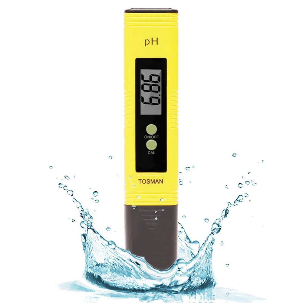 Tosman Digital pH Meter Pocket Size Water Quality Tester ATC pH Indicator Auto Calibration Accurate Reliable Quick Response Within Seconds for Kitchen Drinking Water, Swimming Pool, Fish Globe
