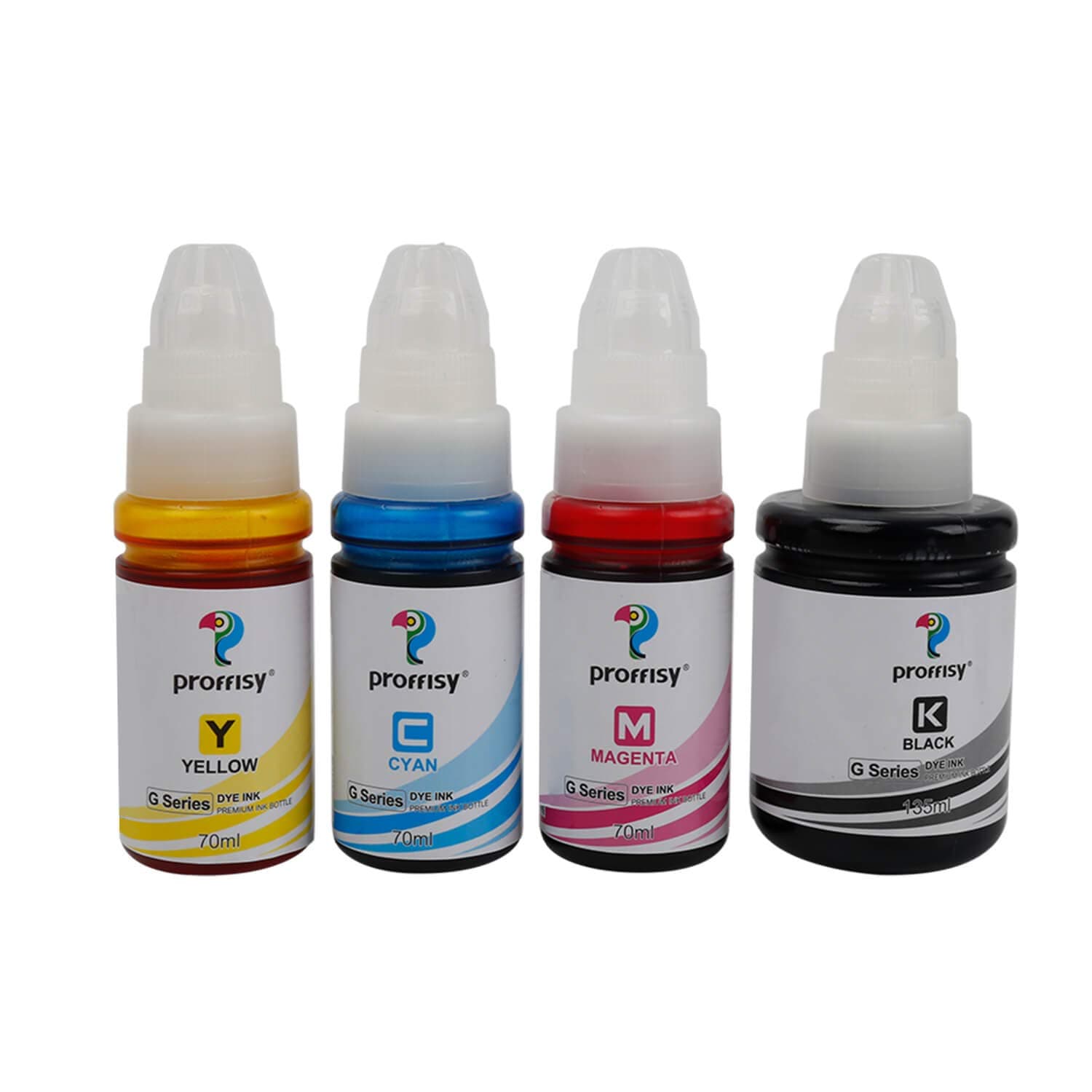 proffisy GI 790 Ink Refill dye Ink G Series Ink Compatible with Canon PIXMA G1000,G1010,G1100,G2000,G2010,G2100,G3000,G3010,G3100,G4010 (4 Color)
