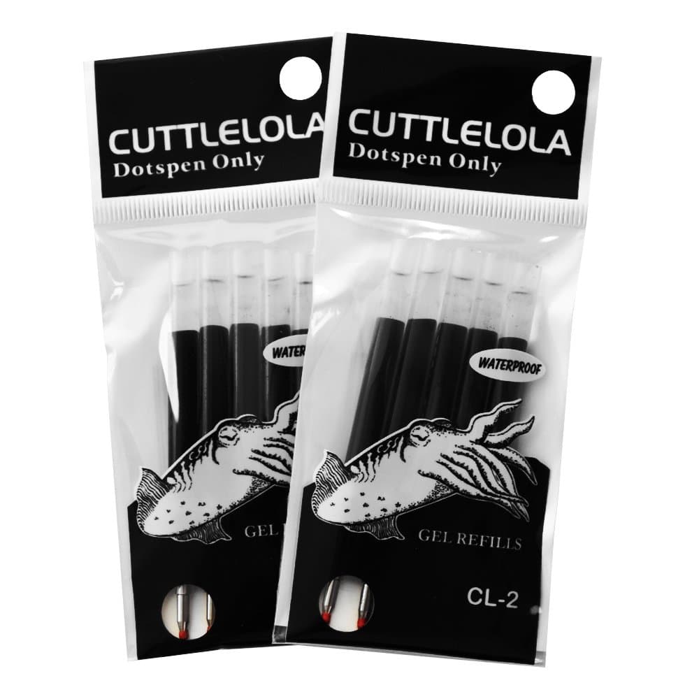 Cuttlelola Dots Pen Refill Black, Acrylic, 11 x 5 x 1 cm