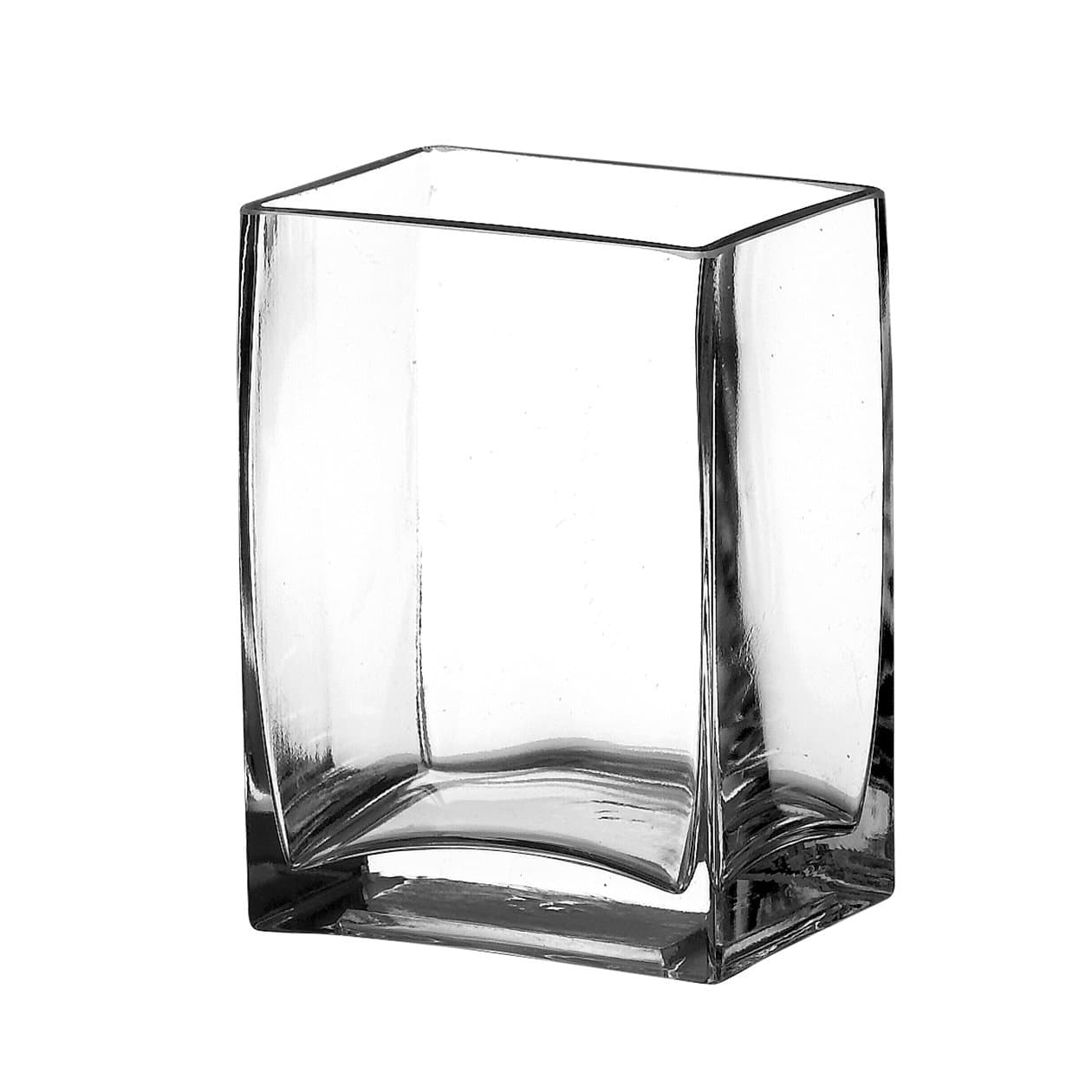 Syndicate Sales 4"x3" x 5 1/2" Rectangle Vase, Clear
