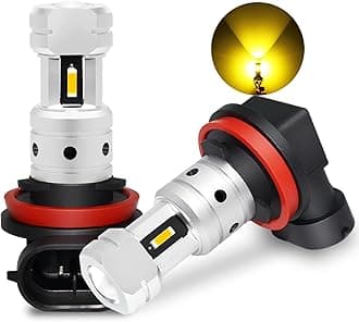 3800 Lumens H8 H11 LED Yellow Fog Light Bulbs Super Bright H11LL H16 LED Bulb Replacement for Car Truck DRL and Fog Lights Lamps, 3000K Golden Yellow