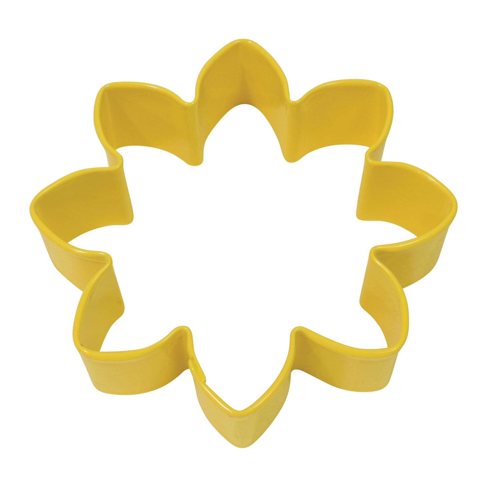 R&M Daisy 3.5 " Cookie Cutter Yellow With Brightly Colored, Durable, Baked-on Polyresin Finish