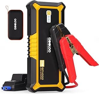 GP4000 Jump Starter 4000A Peak Car Starter (All Gas,up to 10.0L Diesel Engine) SuperSafe 12V Lithium Jump Box,Auto Battery Booster Pack,Portable Power Bank with USB Quick Charge and Type C Port