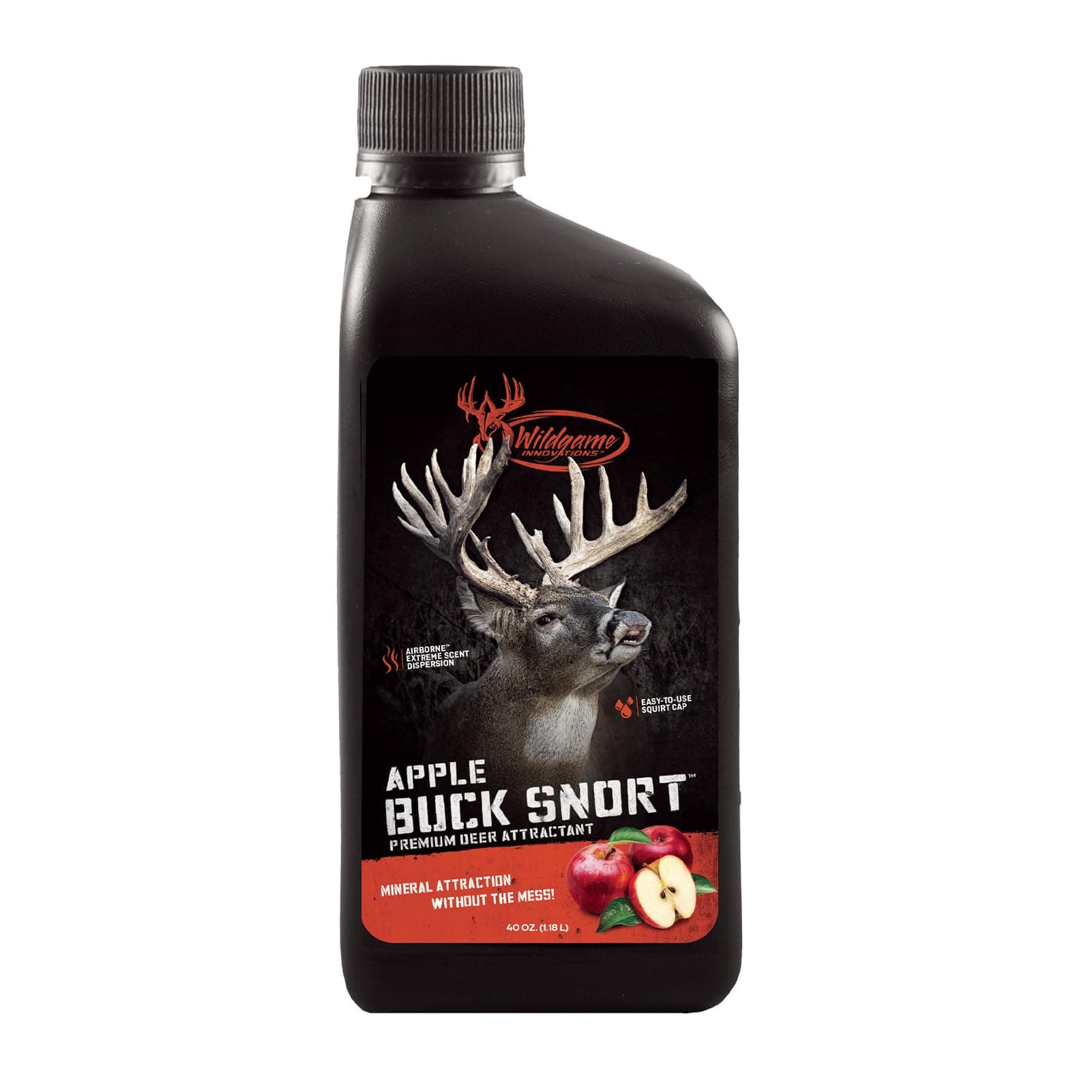 Wildgame Innovations Buck Snort Apple Deer Supplement 40oz, Red