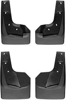 WeatherTech Custom No Drill Splash Guard MudFlaps for RAM Ram 1500, Ram Truck 1500, Front & Rear Set (110093-120093), Black