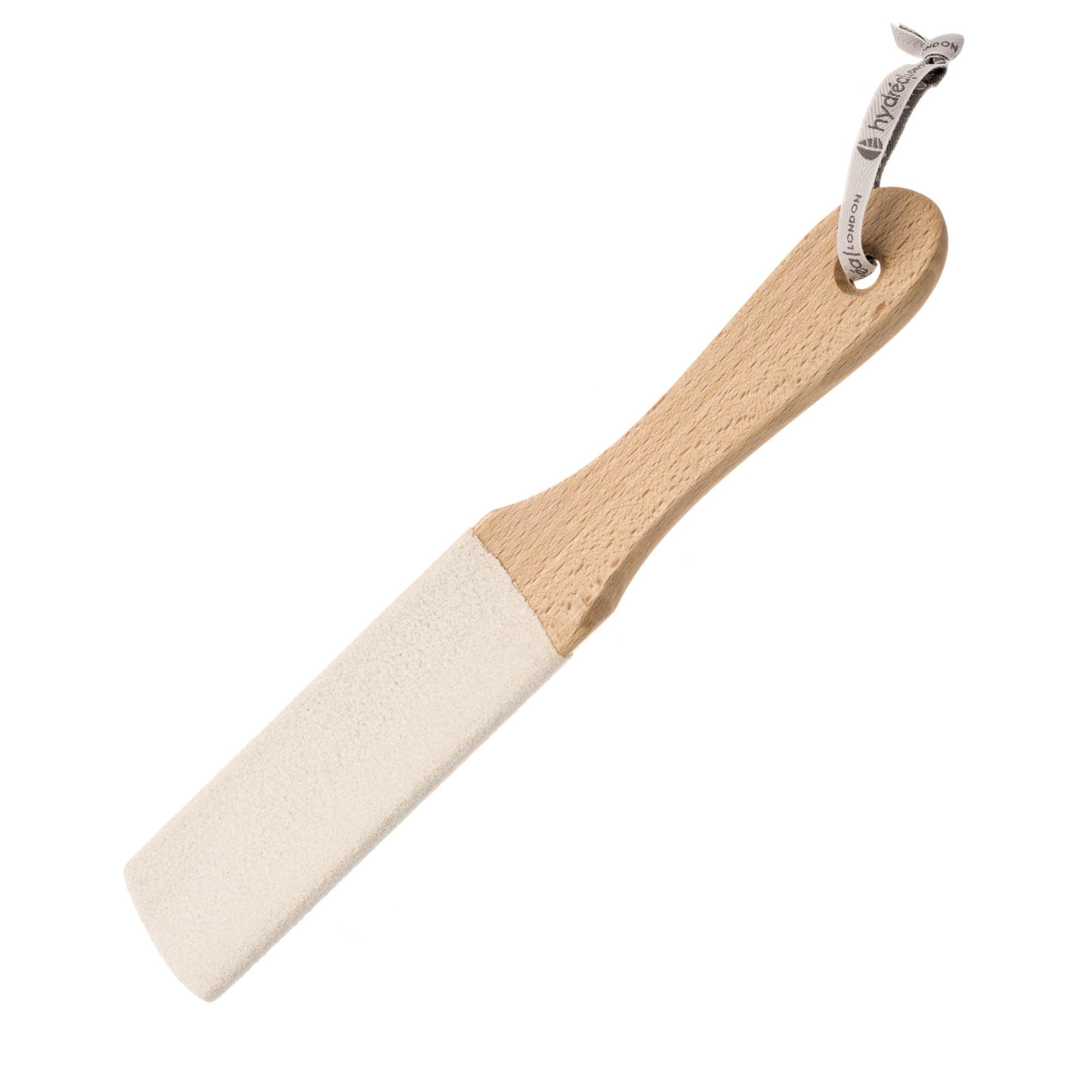 Curved Wooden Foot File with Ceramic Micro Crystals