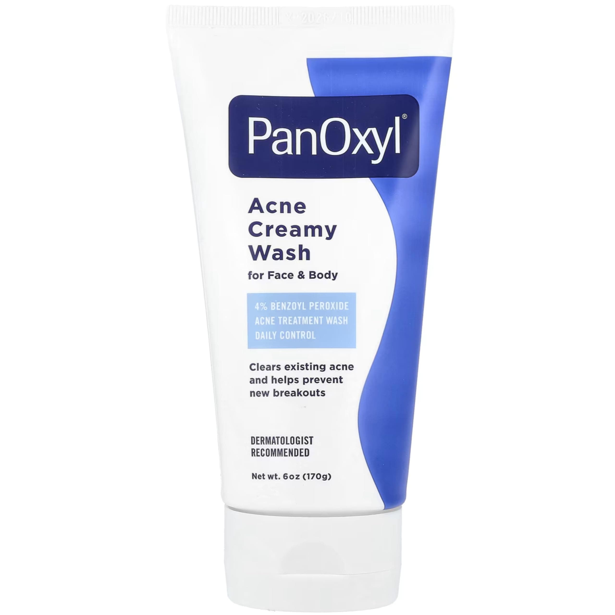 4 Acne Creamy Wash, 4% Benzoyl Peroxide 6 oz (Pack of 10)