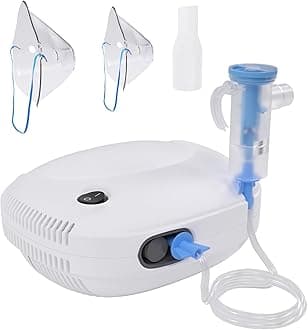 Nebulizer Machine for Adults and Kids Breathing Compressor Nebulizer with 2 Masks & Mouthpiece, Adjustable Nebulization Rate for Home Use