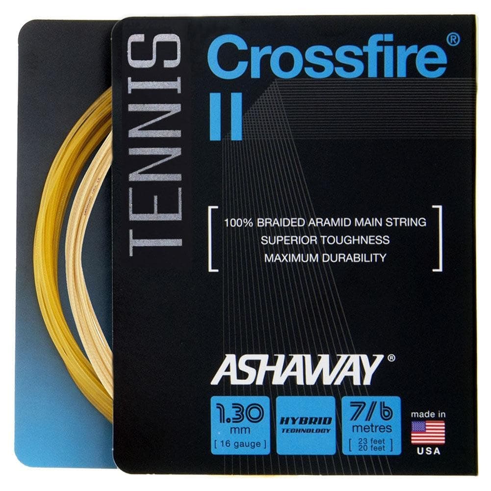 ASHAWAY Crossfire II 16G Tennis String (Yellow)