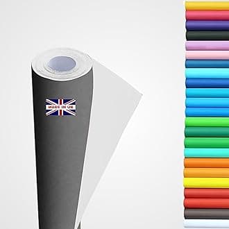 Wrapping Paper roll, Large Display Poster Paper Roll, Backing Paper 10m x 76cm - 80gsm Art, School Craft, Packing, Table Runner, Notice Boards, Drawing, Painting, Backdrop, Kraft Paper. (Grey)