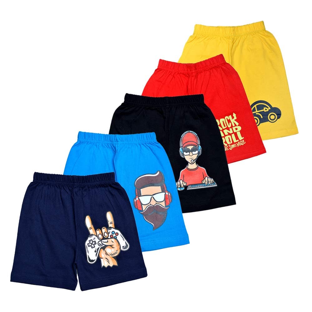 T2F Boy's Shorts (Pack of 5)
