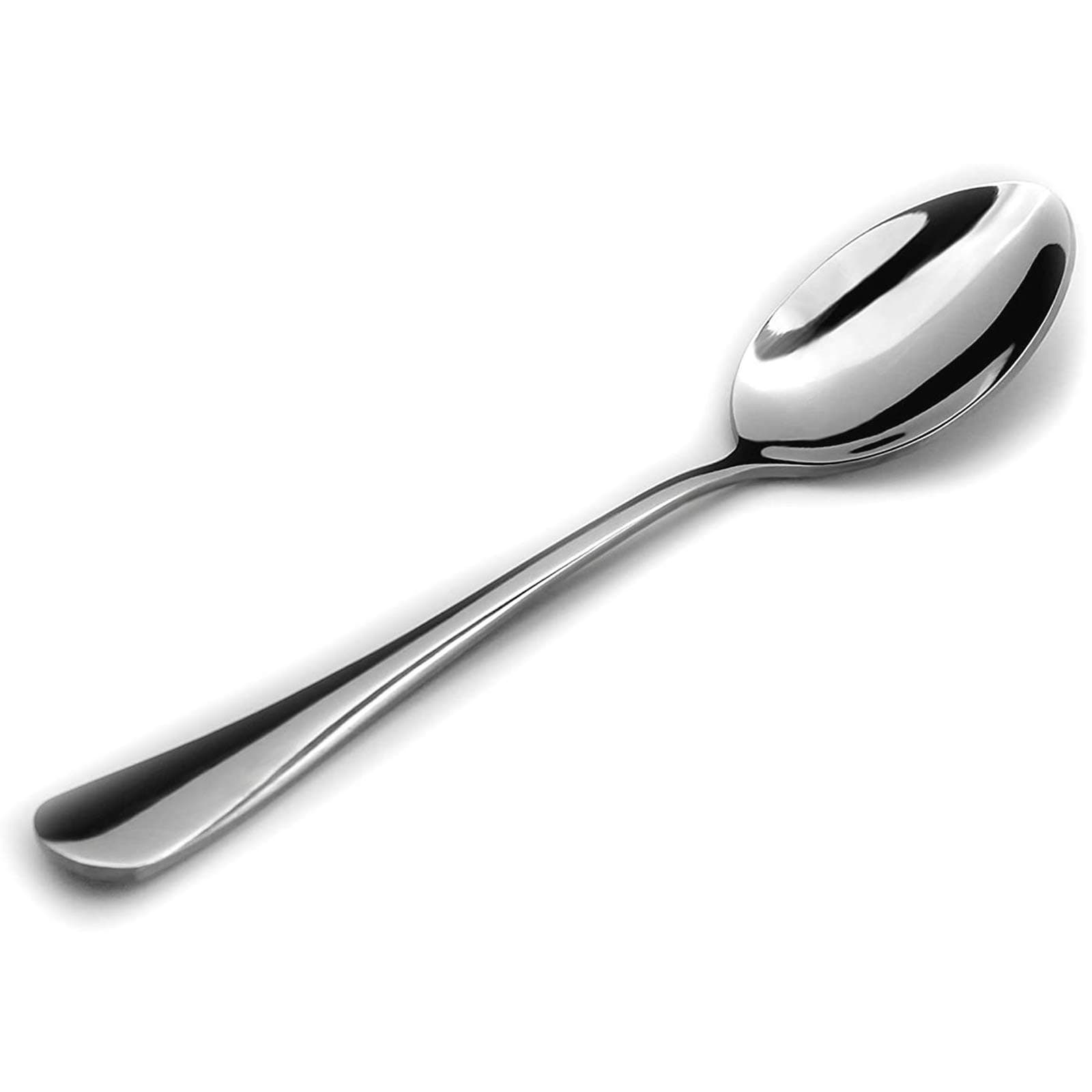 HIWARE 12-Piece Stainless Steel Teaspoons, Spoons Silverware Set, Dishwasher Safe - 6.7 Inches