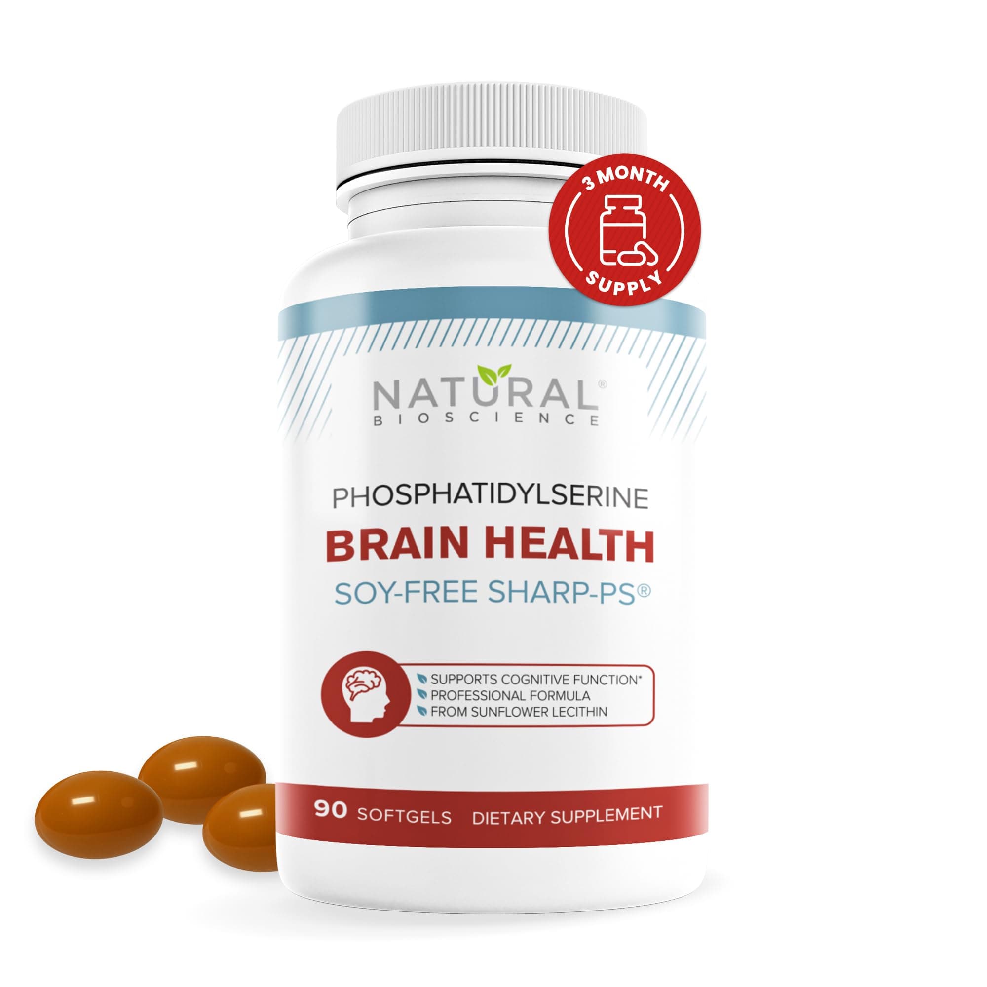 Soy-Free Phosphatidylserine, 100mg, 90 Softgels. Patented Sharp-PS? Formula. (1) by Nugema Research