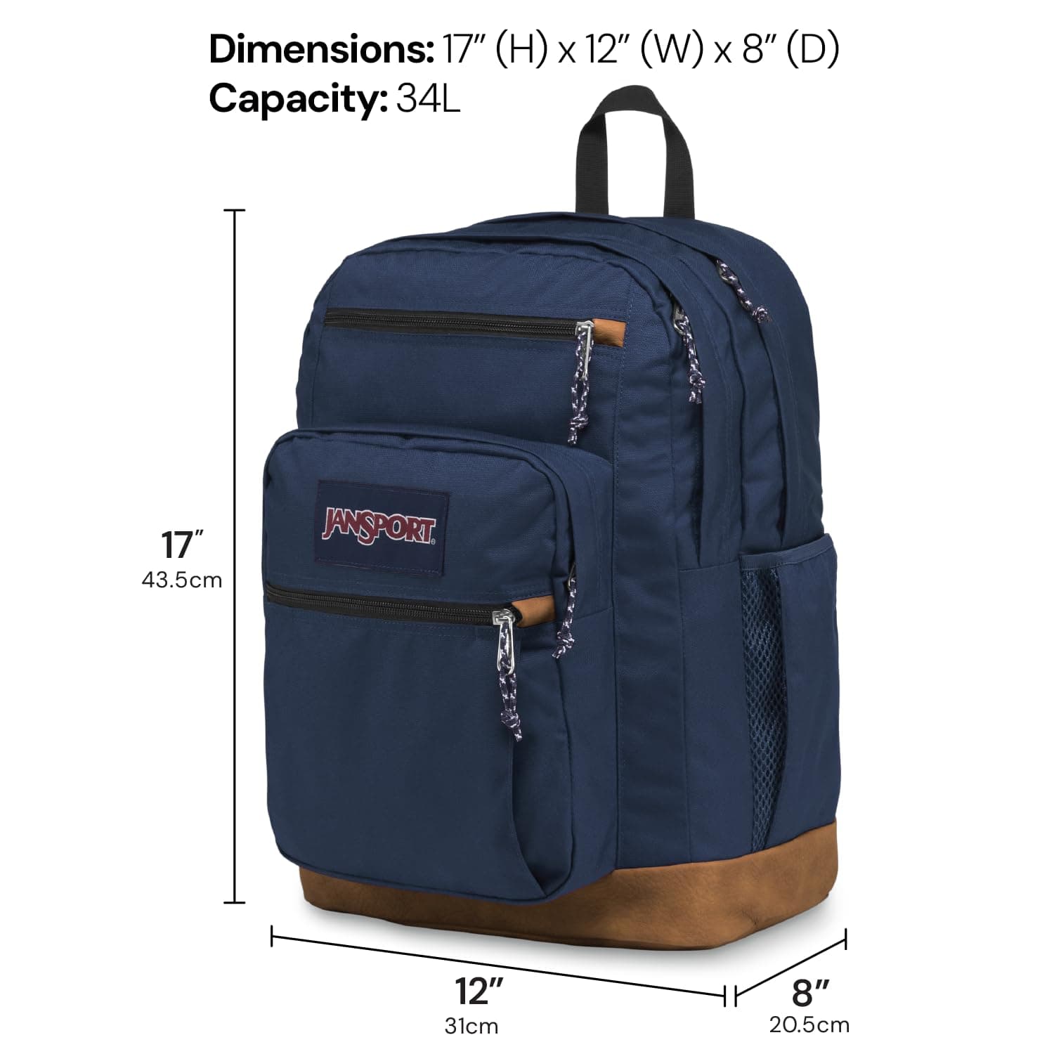 JanSport Cool Backpack with 15-inch Laptop Sleeve, Large Computer Bag Rucksack with 2 Compartments, Ergonomic Straps, Painterly Mushrooms