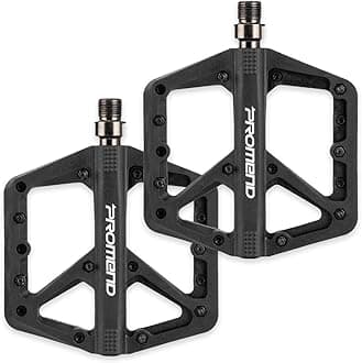 Mountain Bike Pedals - Durable Nylon DU Bearing Platform Pedals for MTB and BMX