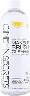 Cinema Secrets Original Makeup Brush Cleaner Solution - Professional Cleanser for Makeup Brushes - Quick-Drying, Rinse-Free Formula - Removes Stubborn Waterproof Make Up - Lemon (32 fl oz)