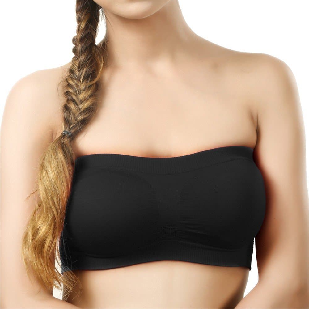 Apraa Women's Stretch Cotton Padded Non-Wired Regular Bra (Black_Free Size)