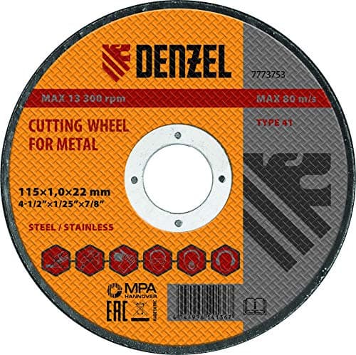 DENZELMetal Grinding Wheel (Type 42-4-1/2-Inch X 1/8-Inch X 5/8-Inch-11)