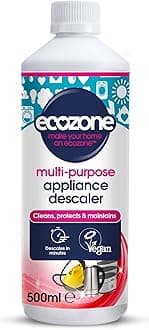Ecozone Multi-Purpose Appliance Descaler for Kettles/Irons/Washing Machines/Dishwashers/Fixtures & Fittings/Steamers & More, 500 millilitre