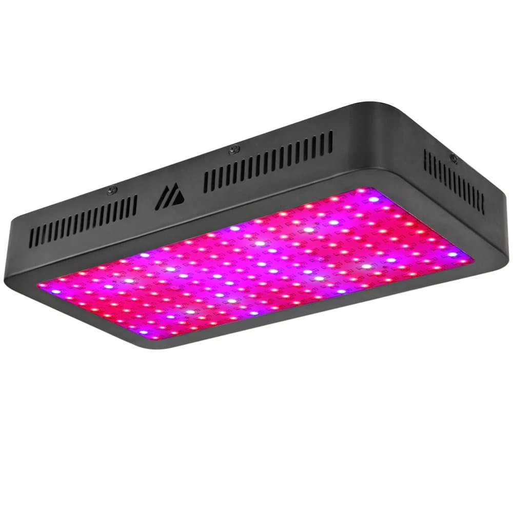 1500W Triple Chips Led Light Full Spectrum with UV and IR for Greenhouse and Indoor Plants Growing and Flowering, Black