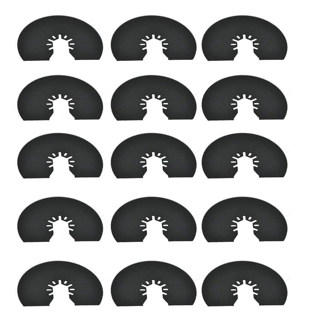 Agywell 78mm Semi Circular HCS 78mm HCS half-moon saw blade （quick change) Multi Tool (15PCS)
