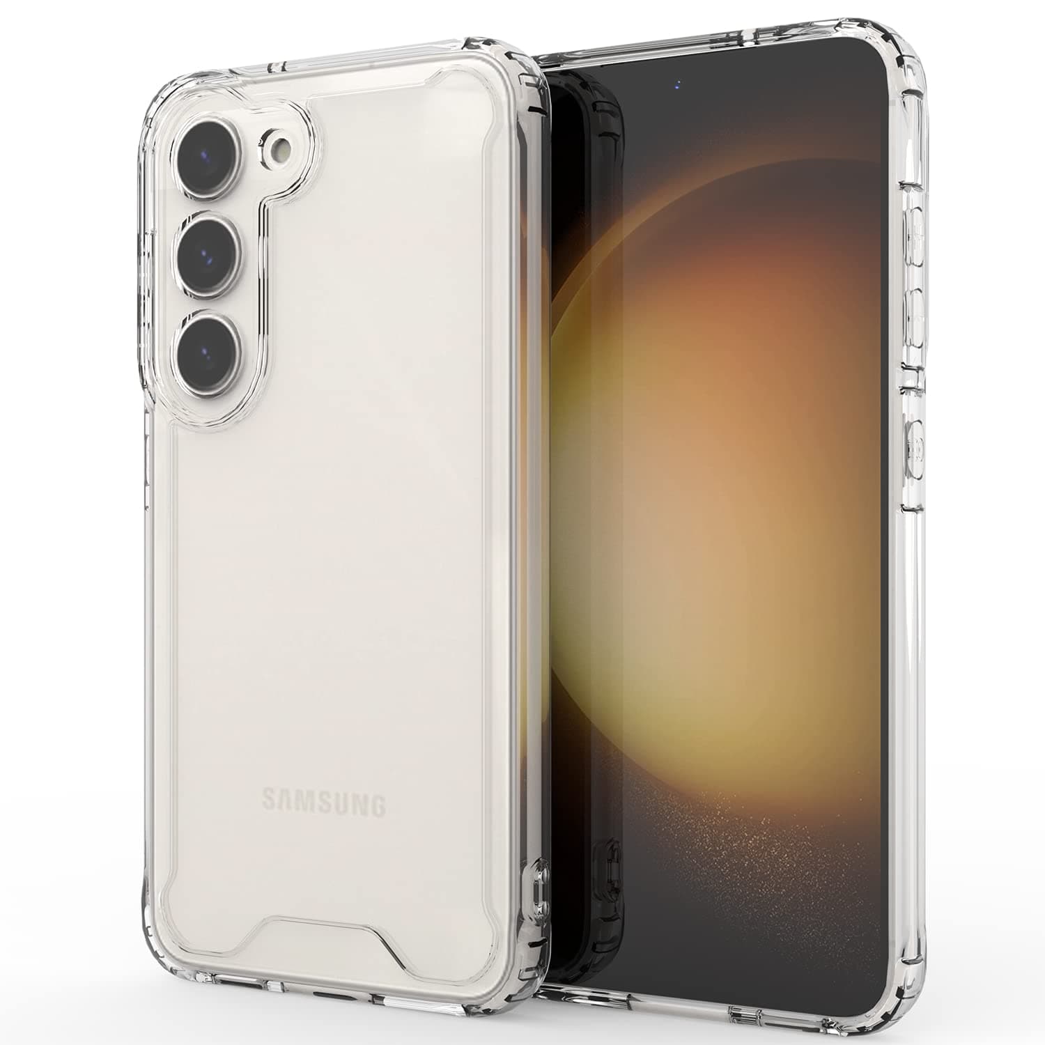 Mikulle Case for Samsung Galaxy S23 with Transparent Scratch-Resistant Shockproof Protective Case