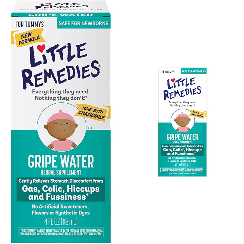 Little Remedies Fast Acting Gripe Water | 6 Pack | Plus 1 Bottle | 4 FL OZ Each