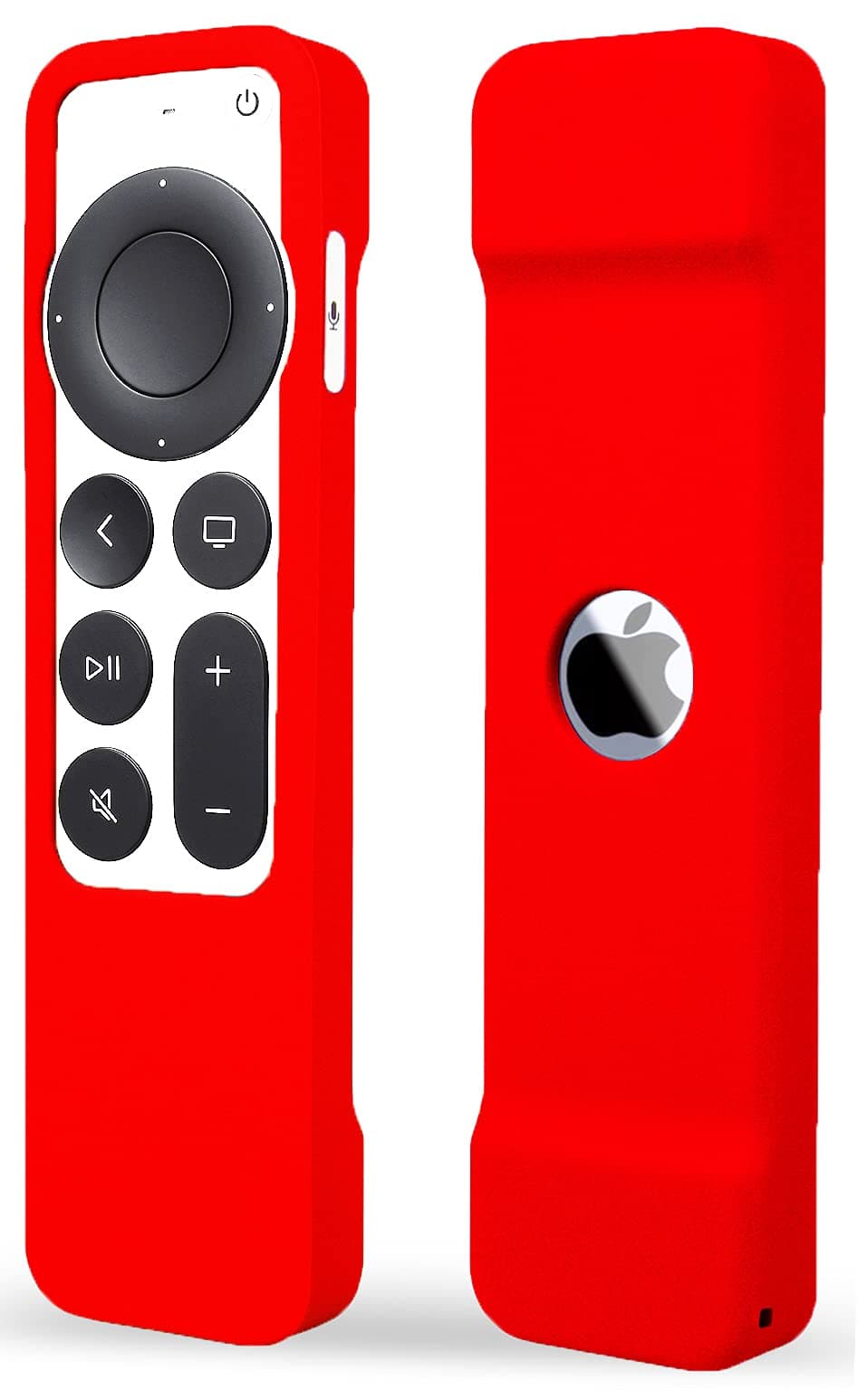 Case Compatible with Apple TV 4K Siri Remote 2021 2022 - Soft Silicone Remote Case Cover Sleeve Skin Compatible with Apple TV 4K / HD Siri Remote Controller (2nd & 3rd Gen) - Red