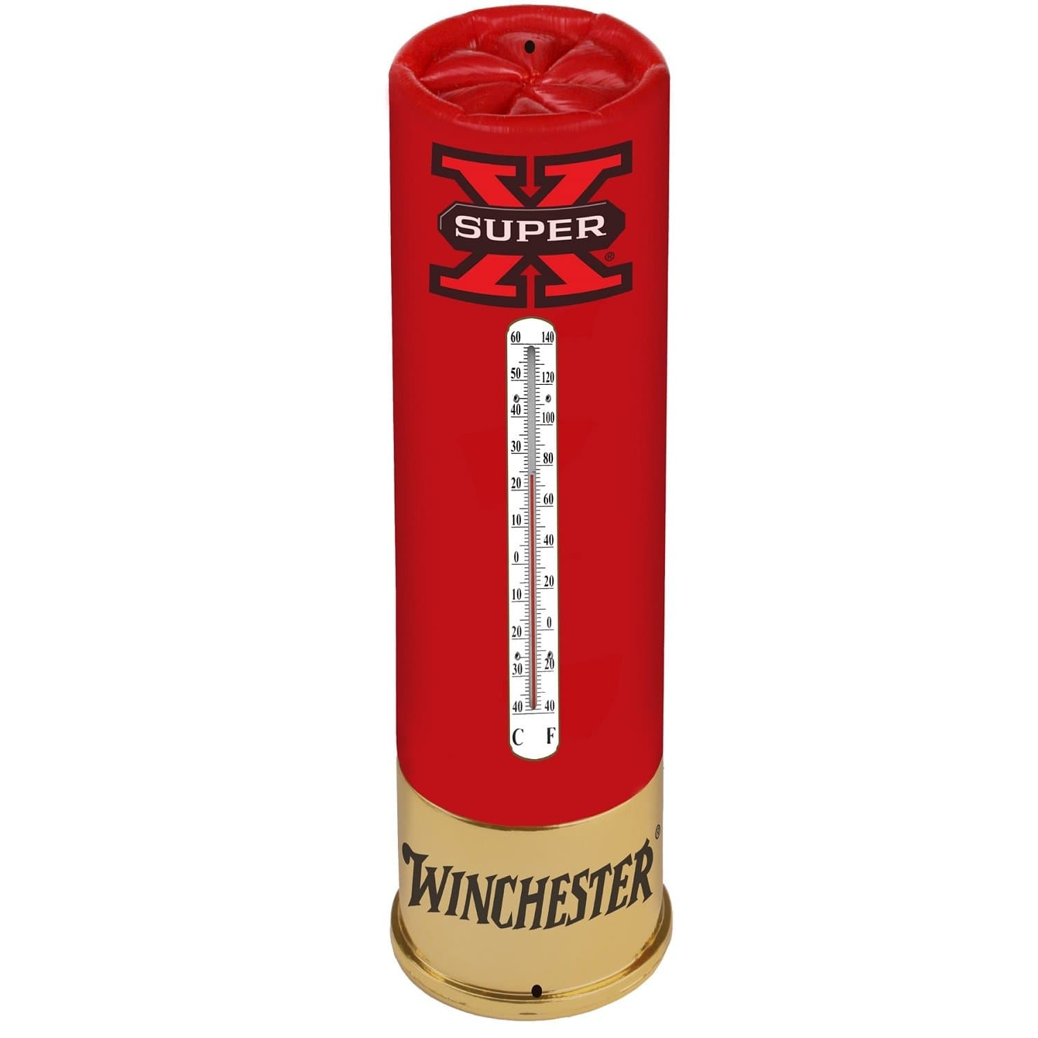 River's Edge W1026 Tin Thermometer - Winchester Super-X