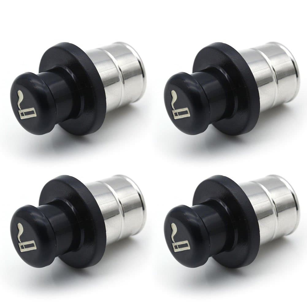 KicodeRosepoem Car Lighter Shaped Metal Secret Safe Stash Diversion Box Pill Container 4 Pack