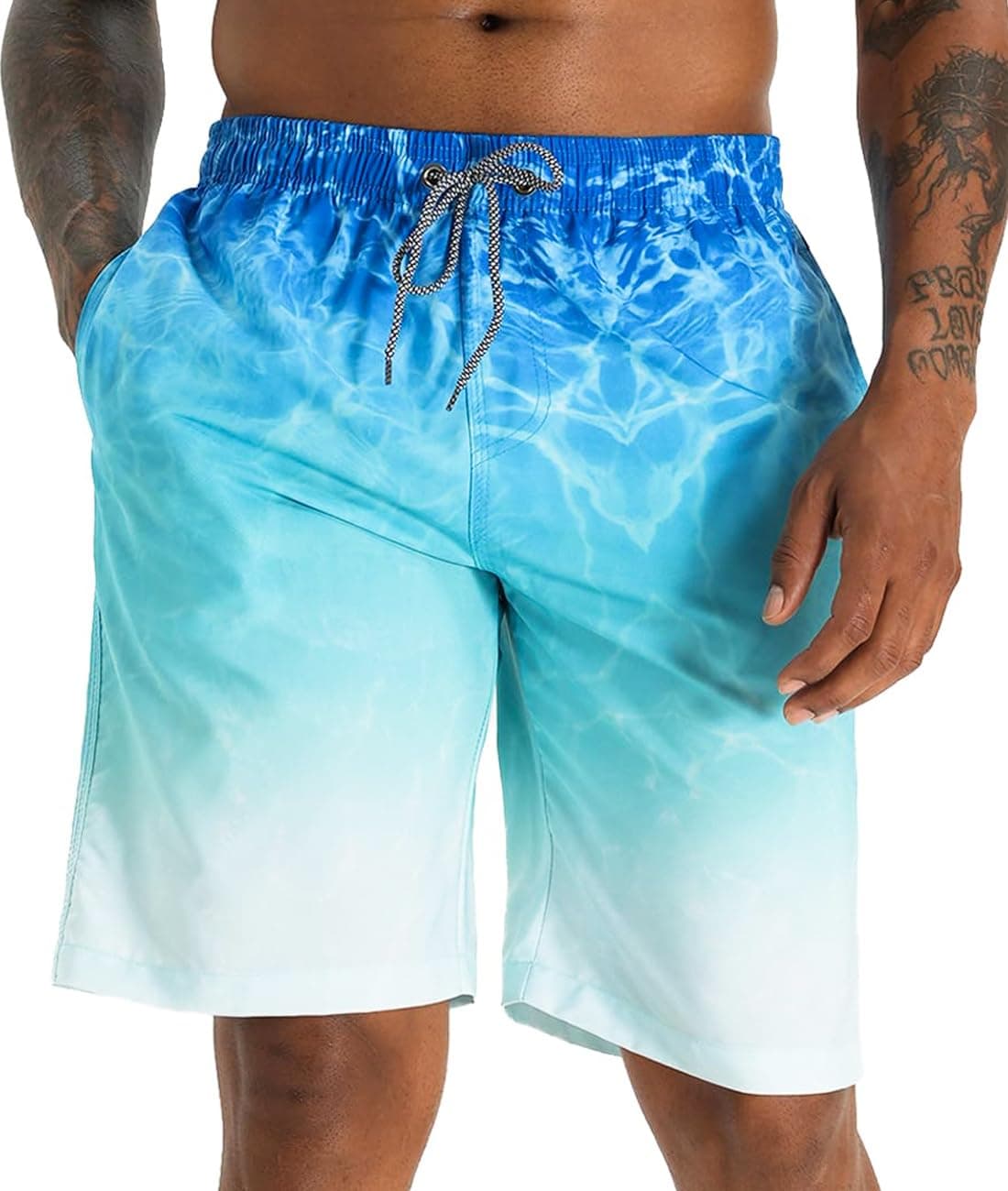 APTRO Men's Swim Trunks 9" Quick Dry Swimsuits Beach Bathing Suits Swim Board Shorts Mesh Liner