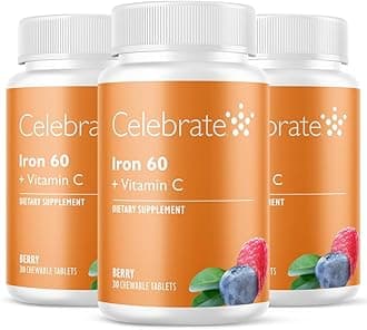 Celebrate Iron + C 60 mg chewable Berry - 90 Count