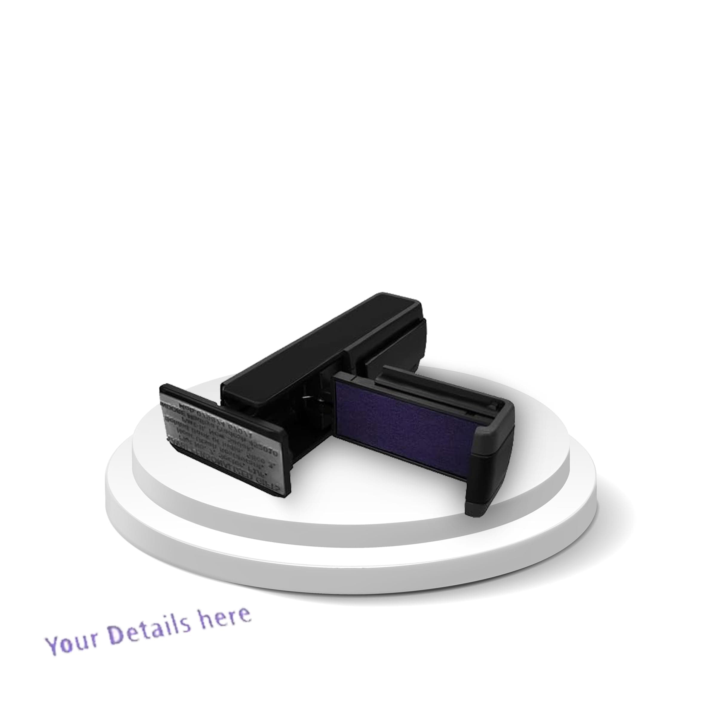 Savri Personalized Custom Stamp Mohar with Your Name, Designation & Firm | Best for Office, School, College, Legal Documents and Other Paperwork. (Self Ink Pocket Stamp)