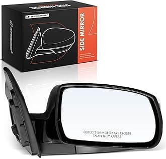 A-Premium Passenger Side Power Door Mirror - Compatible with Hyundai Tucson 2010-2015 - Heated Manual Folding Black Outside Rear View Mirror w/Turn Signal - Replace# 876202S050